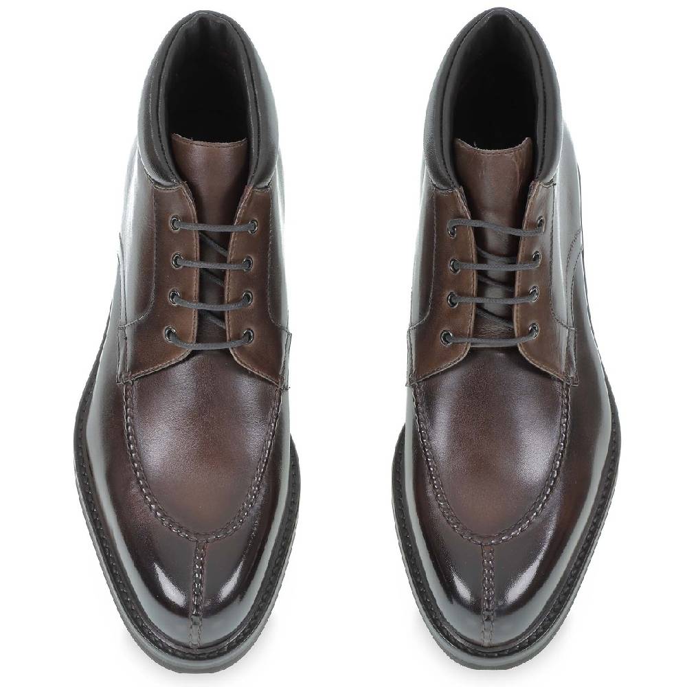 Lartigiano Del Cuoio Stivaletto In Cervo Color Cioccolato - Fratelli Borgioli - Artigianalità Italiana