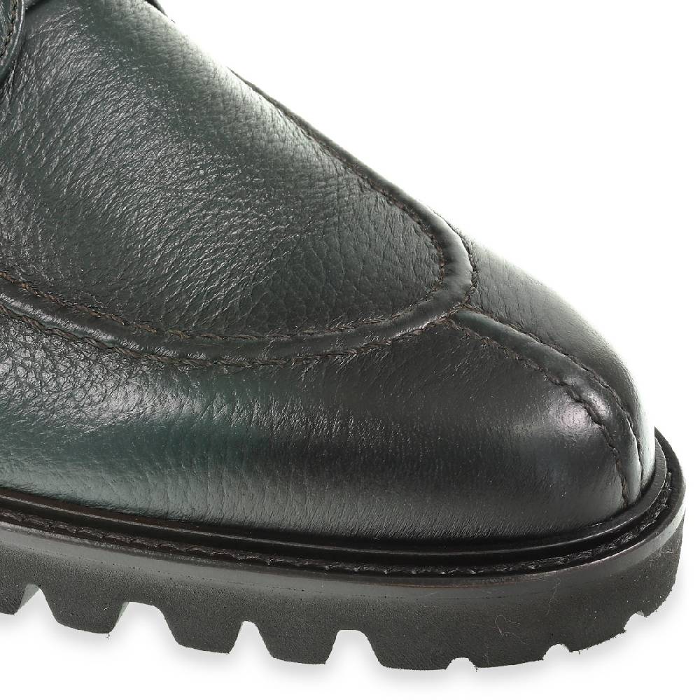 Lartigiano Del Cuoio Stivaletto In Cervo Color Verde Bottiglia - Fratelli Borgioli - Artigianalità Italiana