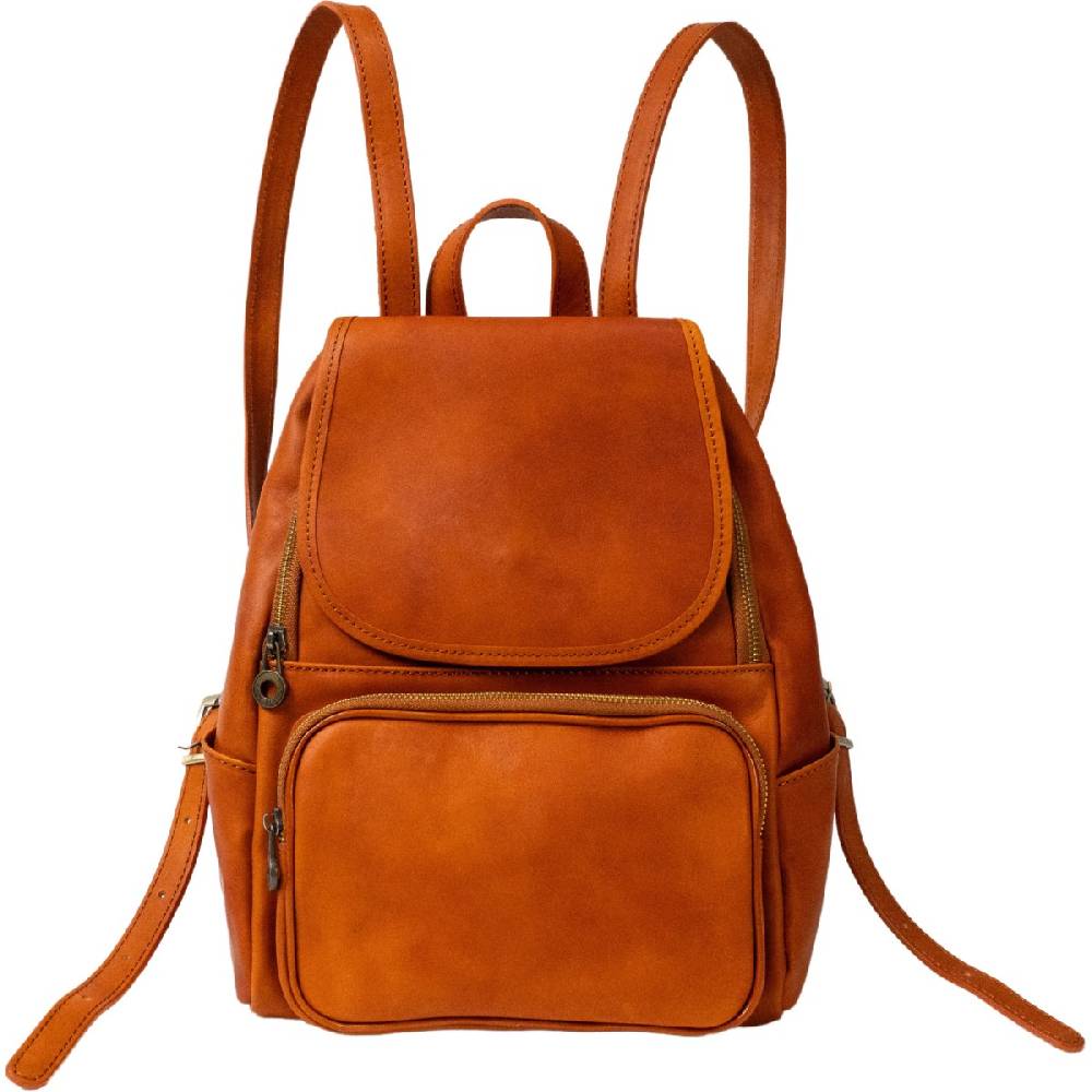 Lartigiano Del Cuoio Zaino donna in pelle di vitello 100% Handmade in Italy