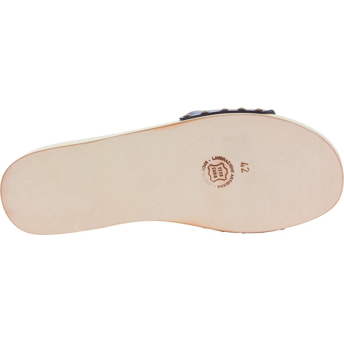 Lartigiano Del Cuoio Zoccoli Di Legno Artigianali Da Donna Con Fascia Regolabile In Pelle Nera