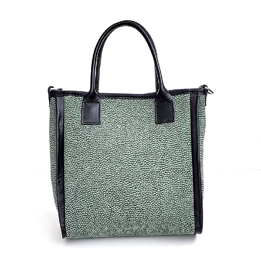 Laura Di Maggio AGATA – borsa in pelle stampa tapiro menta