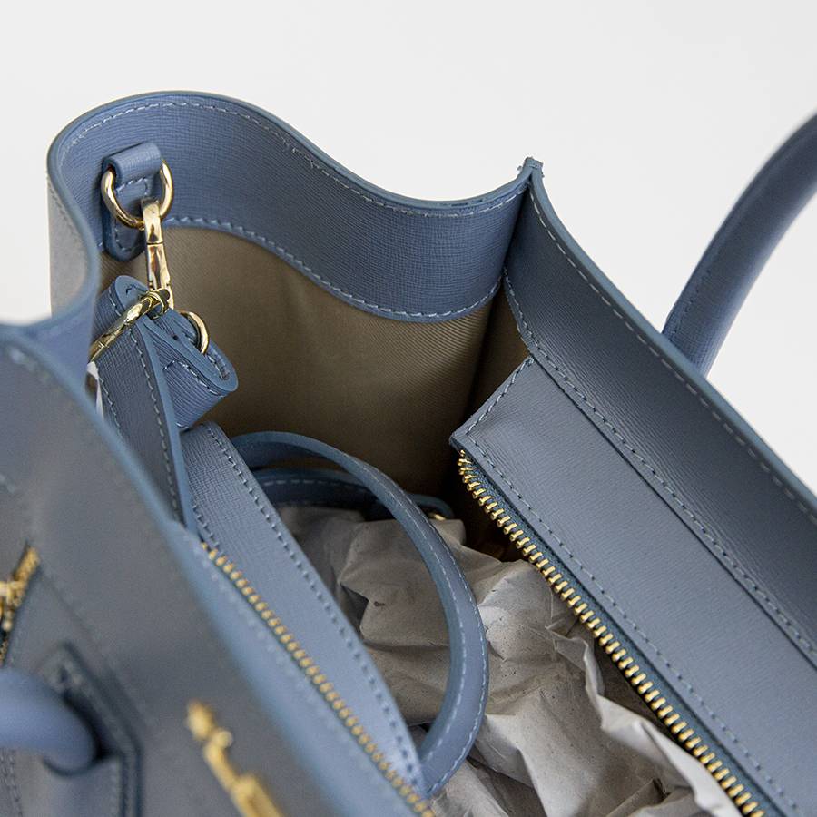 Laura Di Maggio ALIA – Borsa A Trapezio In Pelle Saffiano Avio