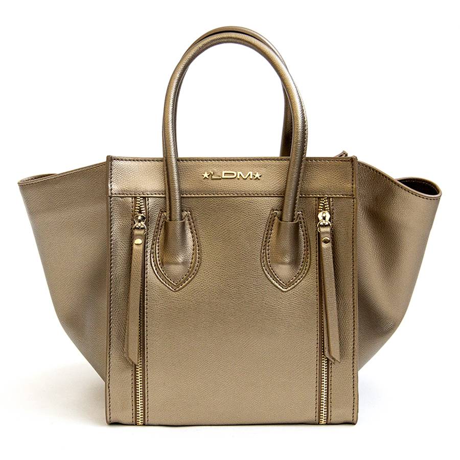 Laura Di Maggio ALIA – Borsa a trapezio in pelle saffiano bronzo