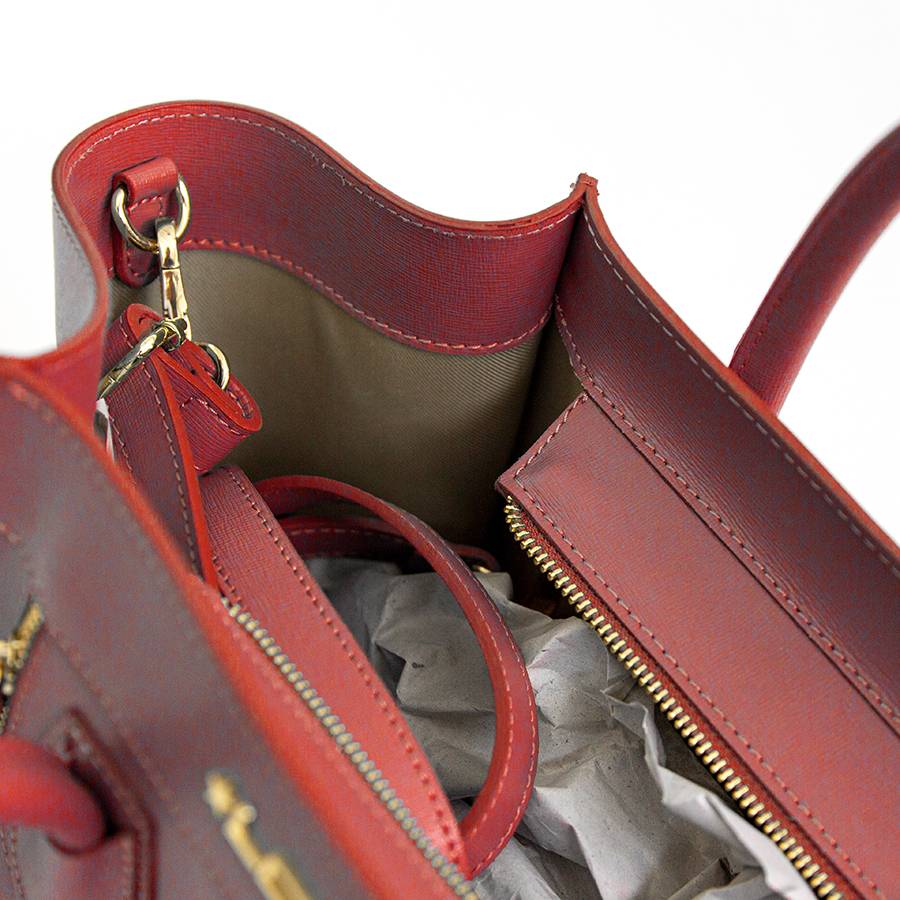 Laura Di Maggio ALIA – Borsa A Trapezio In Pelle Saffiano Corallo