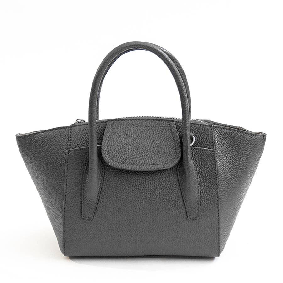 Laura Di Maggio AMELIE – bauletto in pelle dollaro grigio