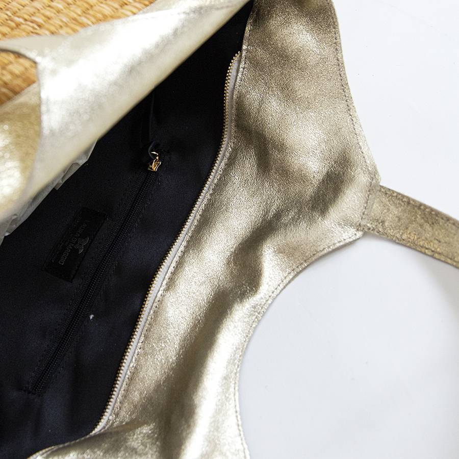 Laura Di Maggio ASTRID – Borsa In Paglia E Pelle Laminata