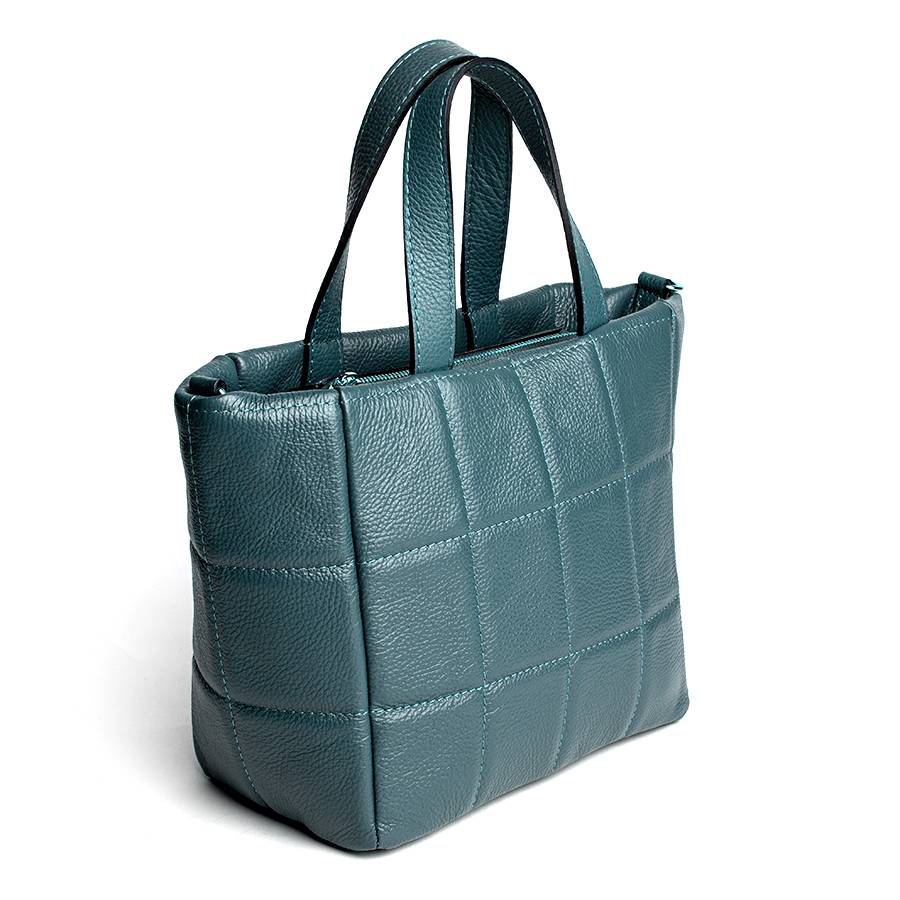 Laura Di Maggio AZZURRA – Tote Bag In Pelle Trapuntata Petrolio