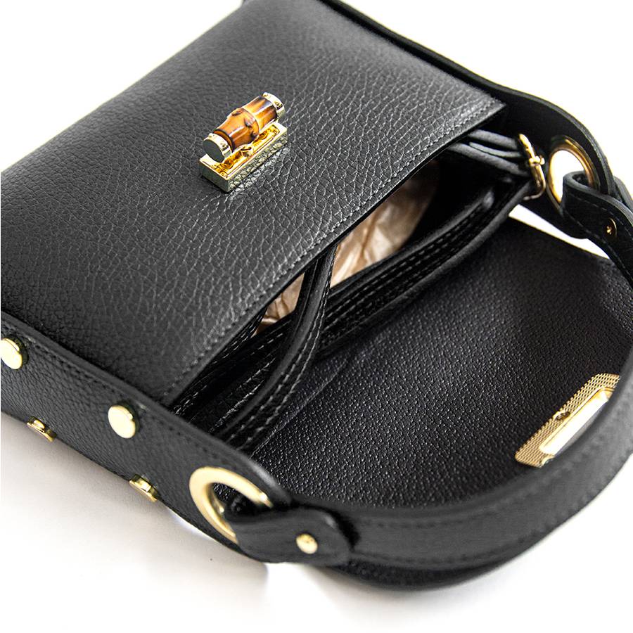 Laura Di Maggio BAMBU’ – Borsetta Con Borchie In Pelle Nera