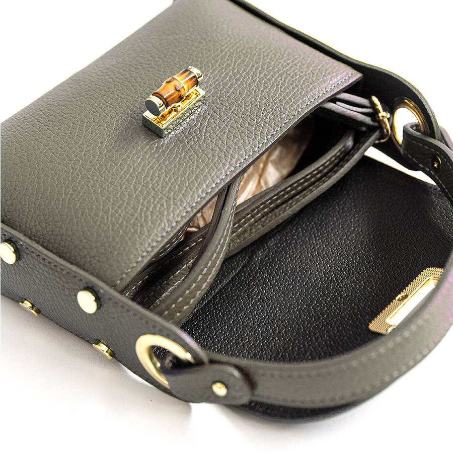 Laura Di Maggio BAMBU’ – Borsetta Con Borchie In Pelle Taupe