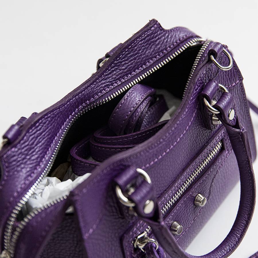 Laura Di Maggio BARCELLONA SMALL – Bauletto In Pelle Viola