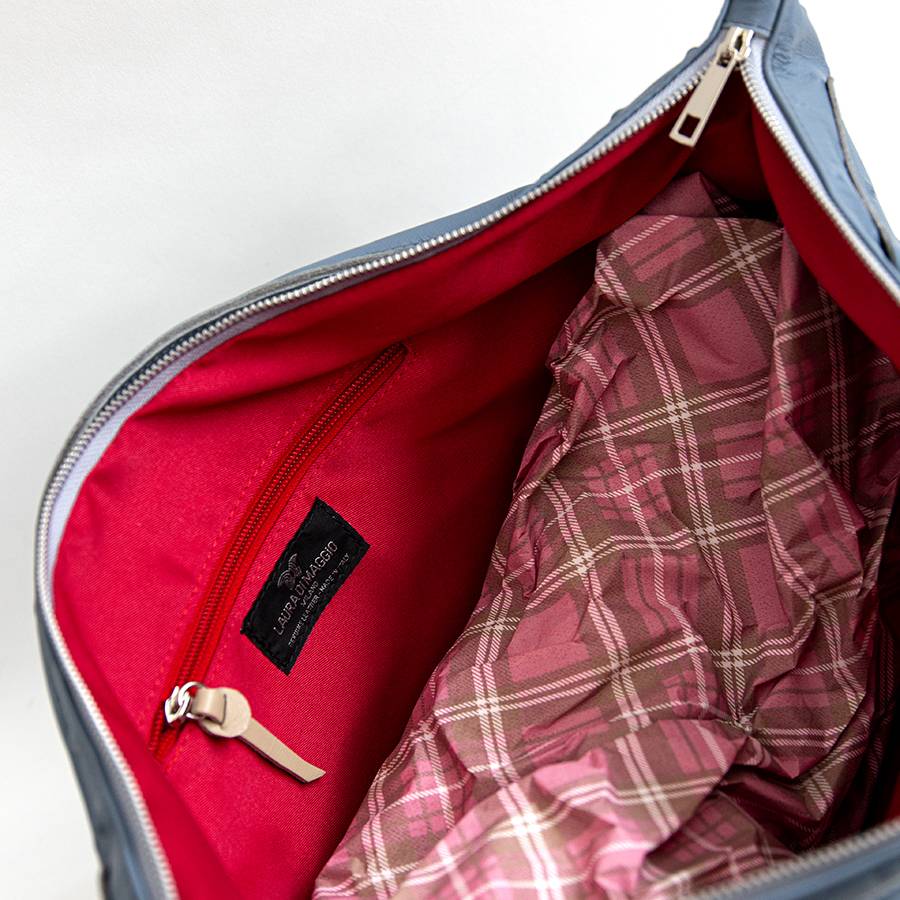 Laura Di Maggio BIKER – Borsa In Pelle Soft Stampa Chiodo Avio