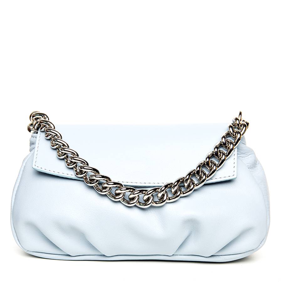 Laura Di Maggio BONBON – Borsa da sera in pelle soft azzurra