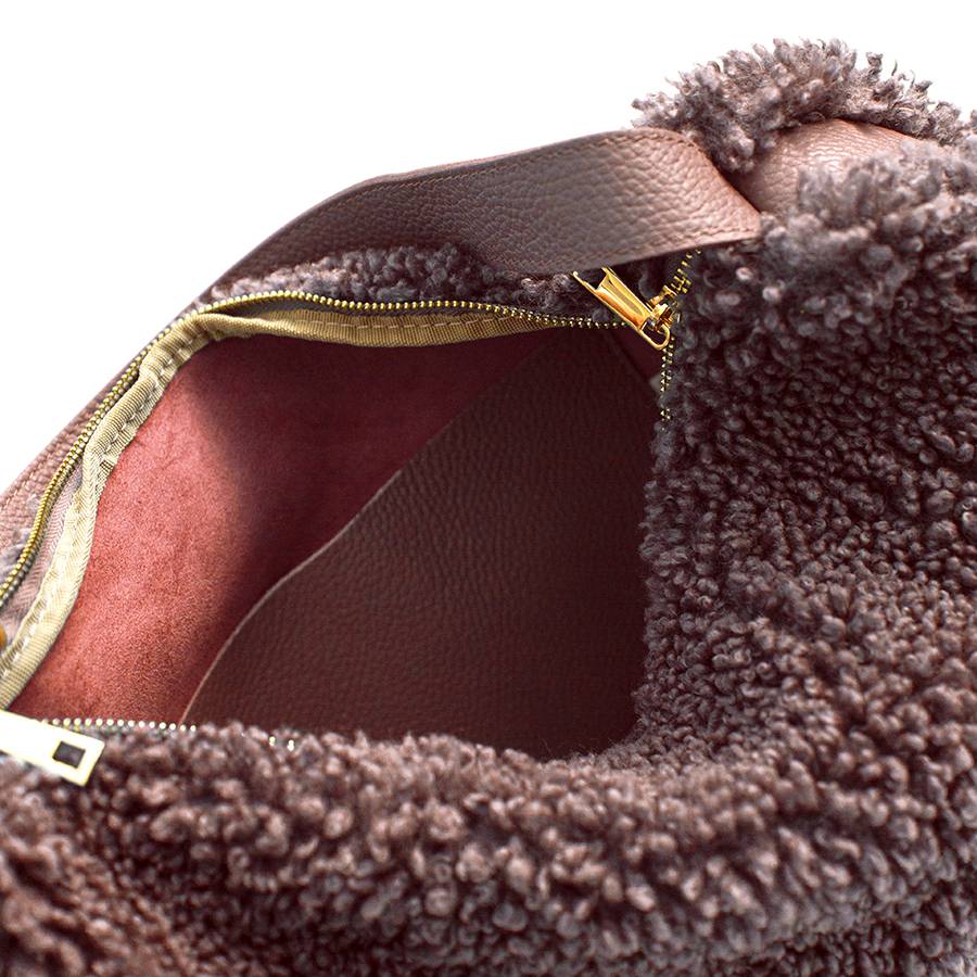 Laura Di Maggio BOUCLE’ – Sacca In Pelle E Pelliccia Ecologica Rosa