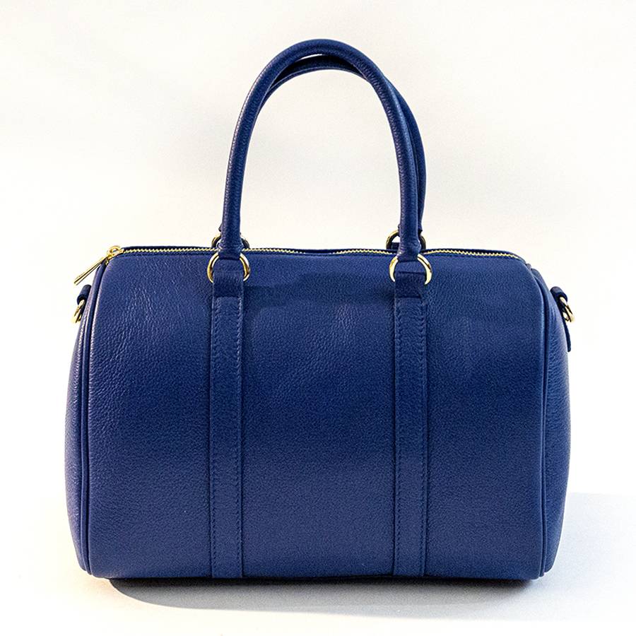 Laura Di Maggio BUBBLE – Bauletto in pelle dollaro blu