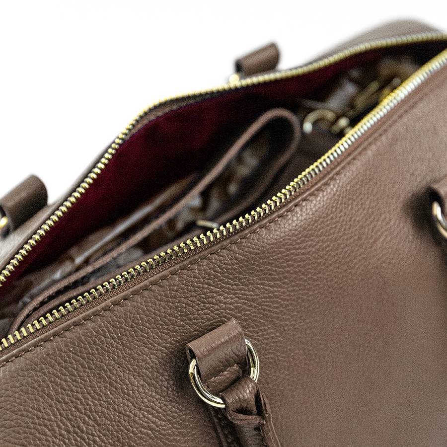 Laura Di Maggio BUBBLE – Bauletto In Pelle Dollaro Taupe