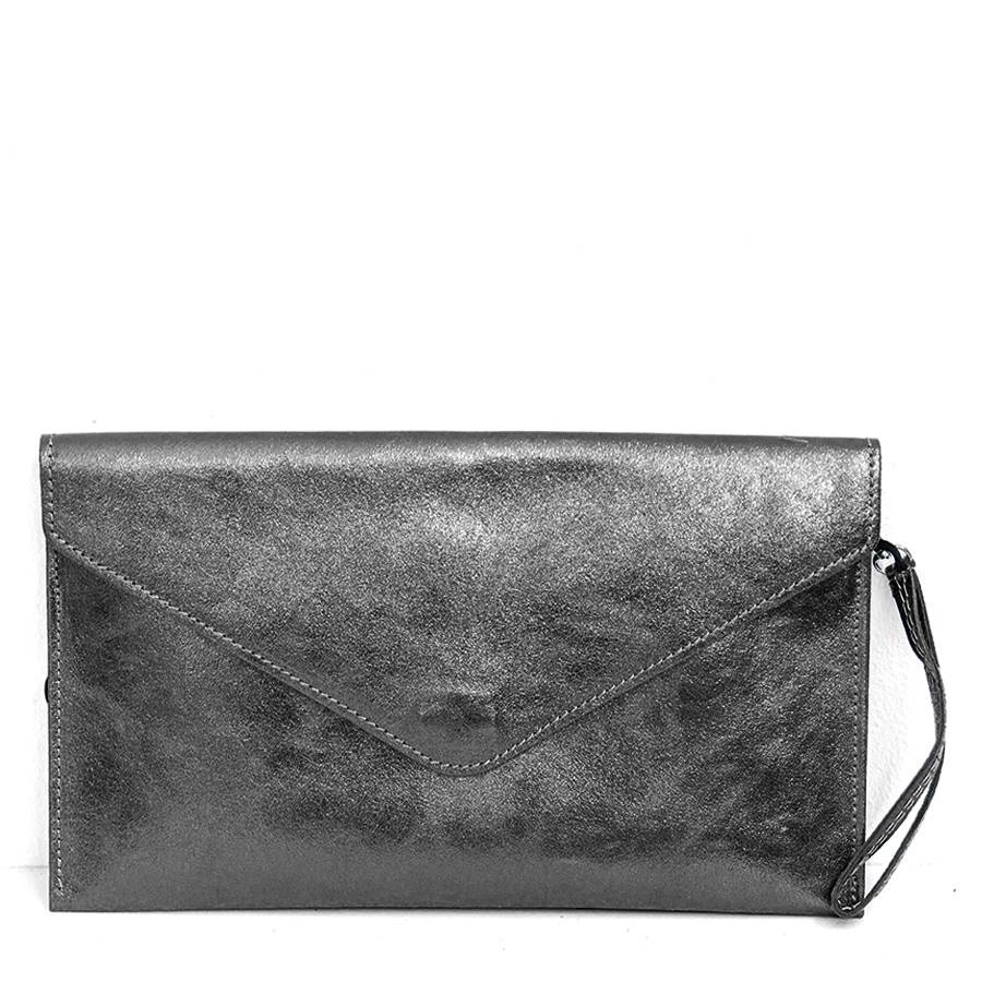 Laura Di Maggio BUSTA – Postina in pelle laminata canna di fucile