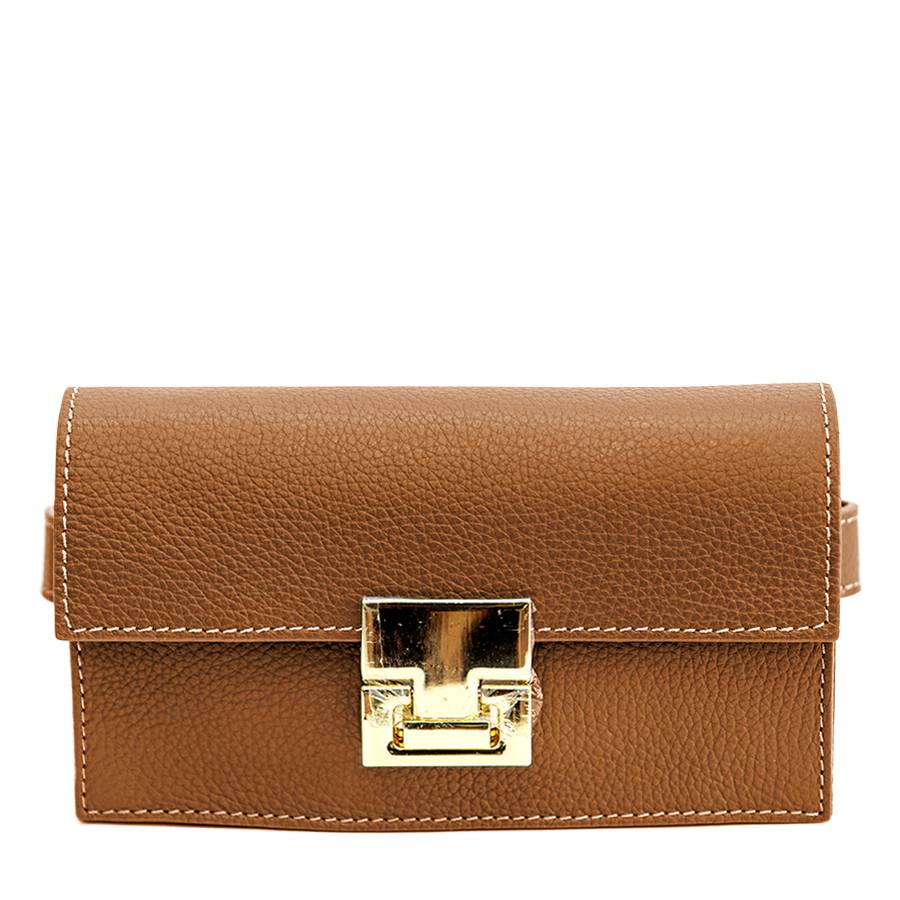 Laura Di Maggio CAROL – marsupio cuoio con chiusura oro