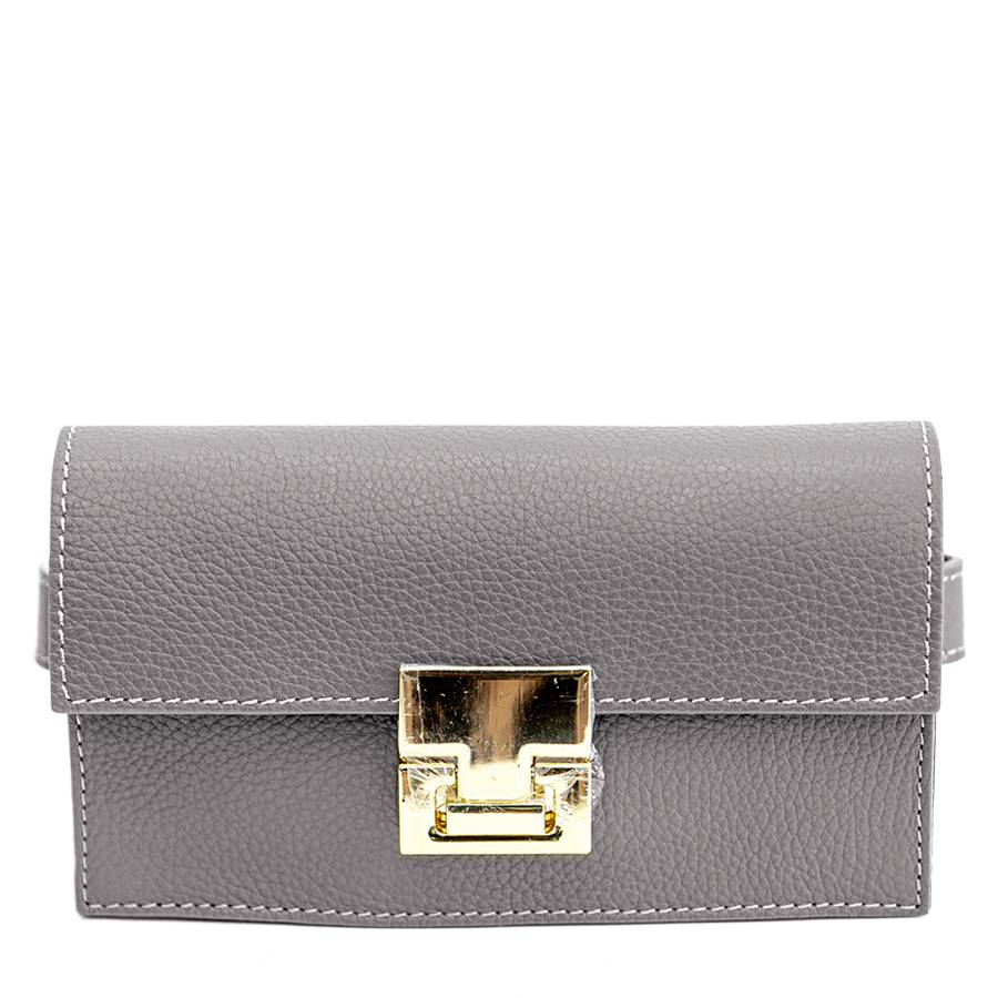 Laura Di Maggio CAROL – marsupio grigio con chiusura oro