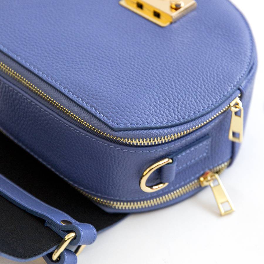 Laura Di Maggio CIRCLE – Borsa Tonda In Pelle Glicine