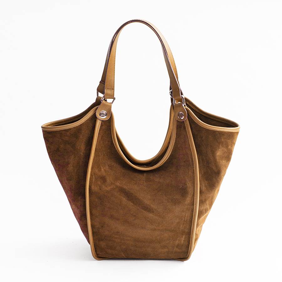 Laura Di Maggio CLEA – Sacca In Camoscio E Pelle Cuoio