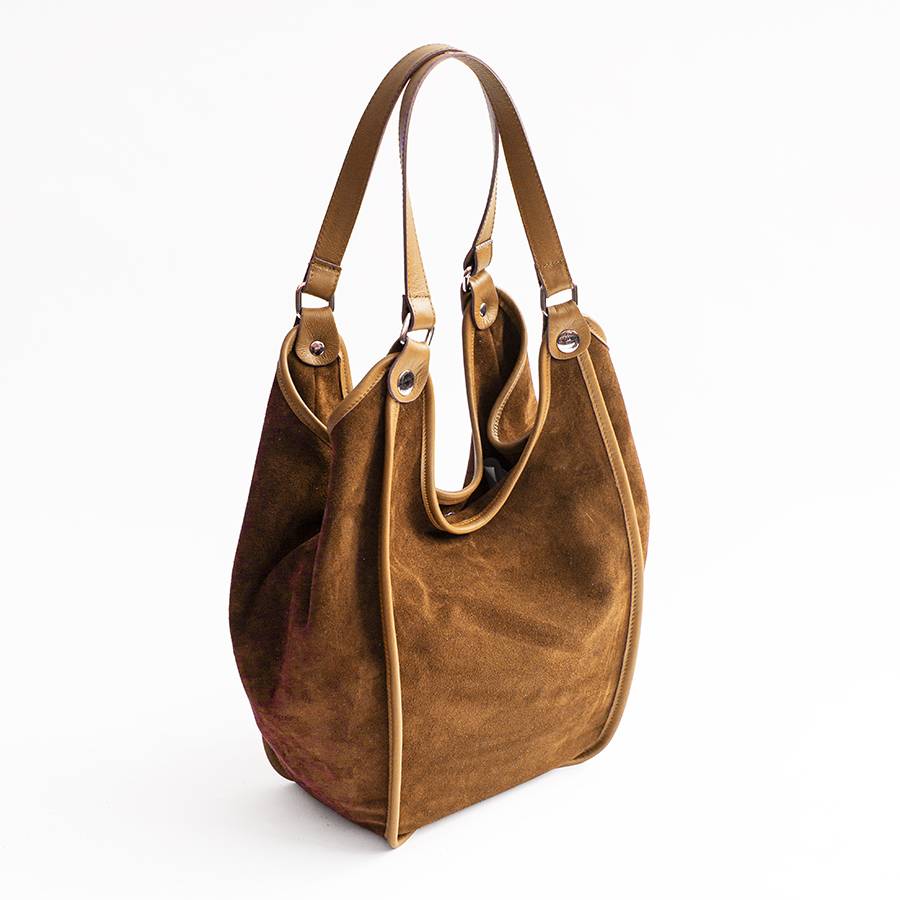 Laura Di Maggio CLEA – Sacca In Camoscio E Pelle Cuoio