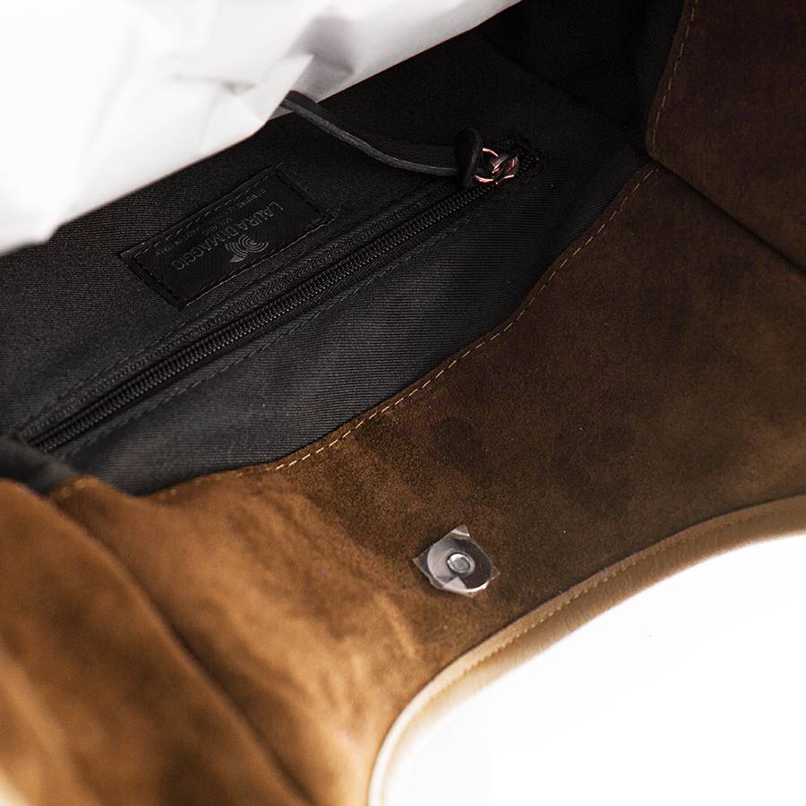 Laura Di Maggio CLEA – Sacca In Camoscio E Pelle Cuoio