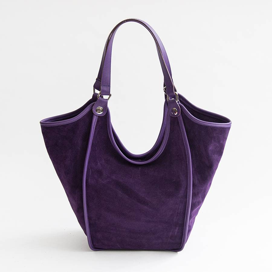 Laura Di Maggio CLEA – Sacca In Camoscio E Pelle Viola