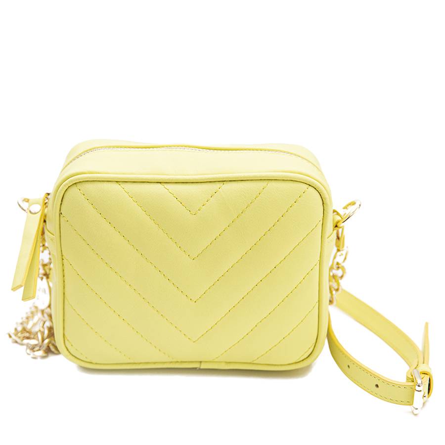 Laura Di Maggio COCCA – Borsa da Sera in Pelle Soft Trapuntato – Lime