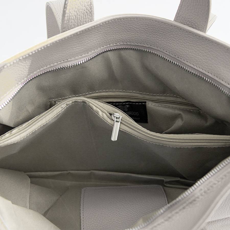 Laura Di Maggio CORA – Shopping Doppio Manico In Pelle Latte