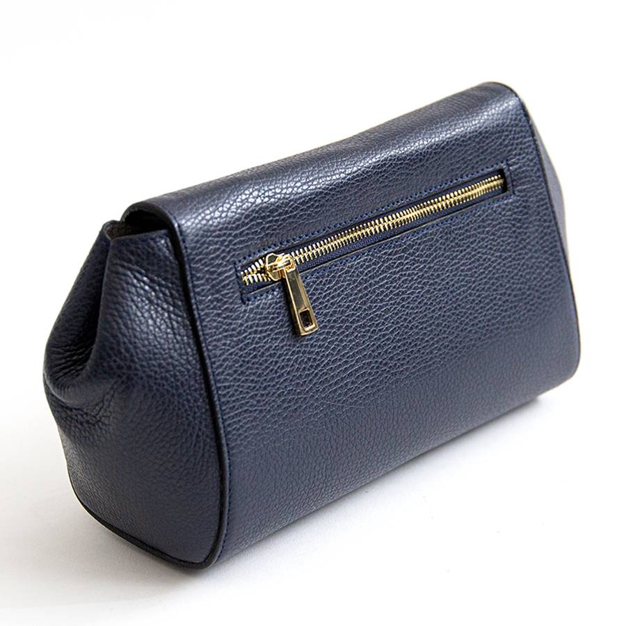 Laura Di Maggio CRETA – Baguette Con Tracolla Nastro Blu Notte