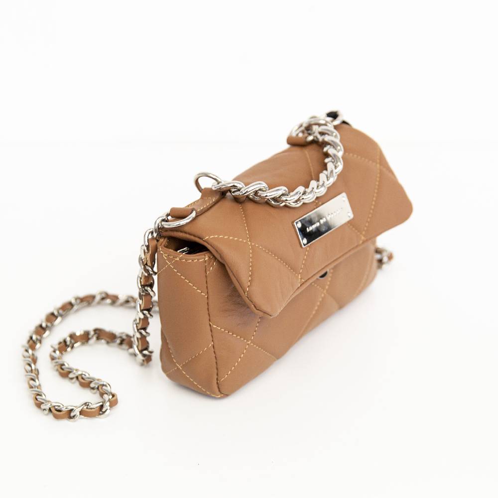 Laura Di Maggio DAISY – Borsetta Sera Trapuntata Colore Cuoio