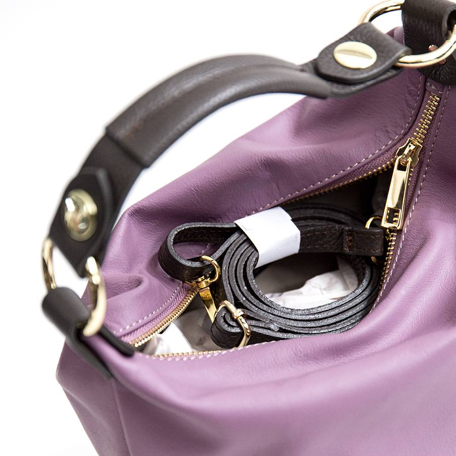 Laura Di Maggio DEMY SMALL – Sacca In Pelle Nappa Lavanda