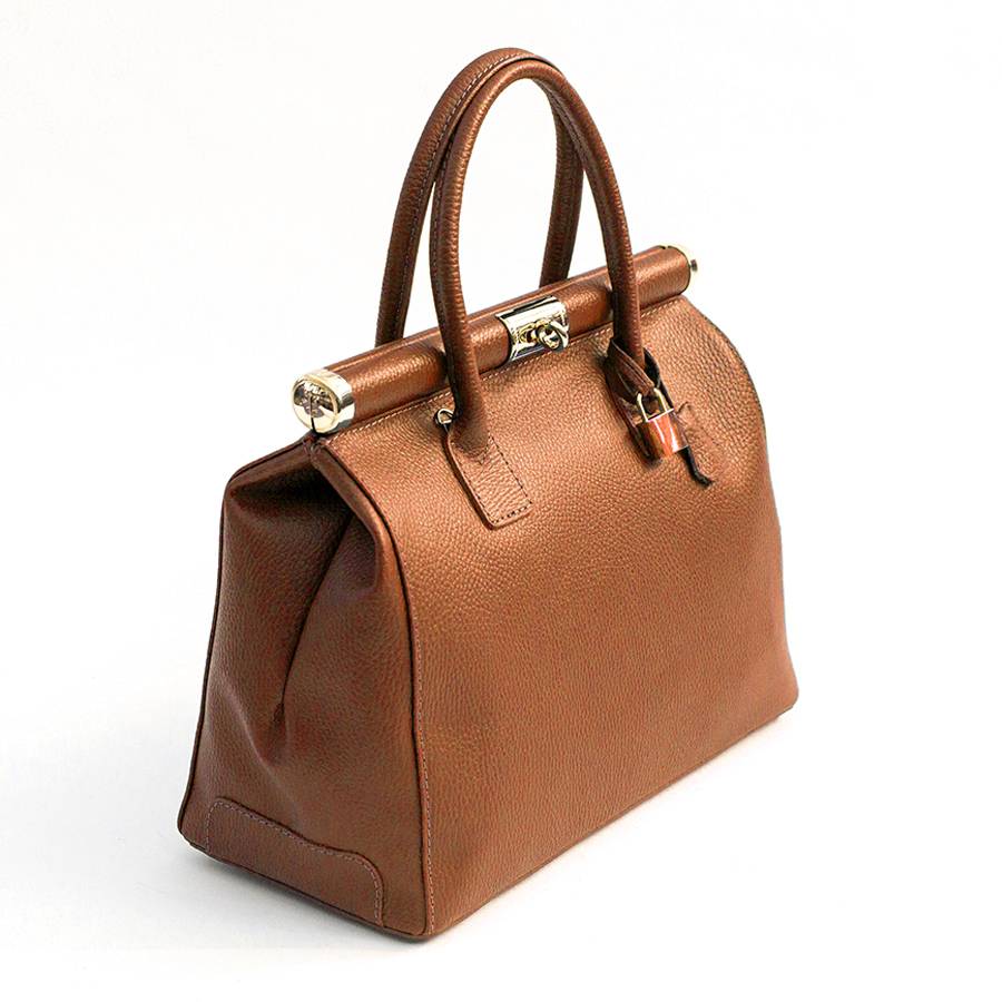 Laura Di Maggio DOCTOR – Bauletto In Pelle Dollaro Cuoio