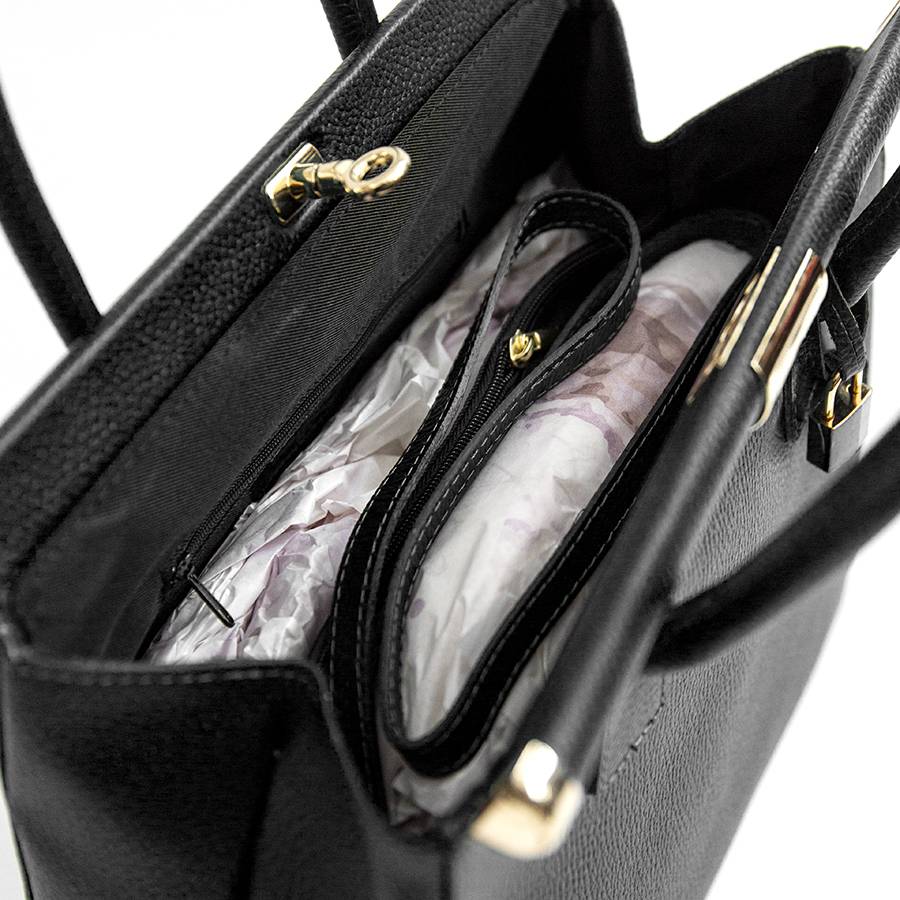 Laura Di Maggio DOCTOR – Bauletto In Pelle Dollaro Nero