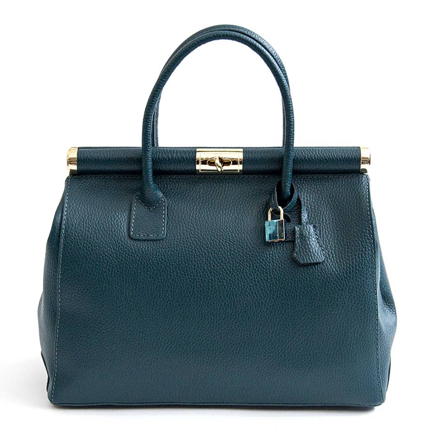 Laura Di Maggio DOCTOR – bauletto in pelle dollaro ottanio