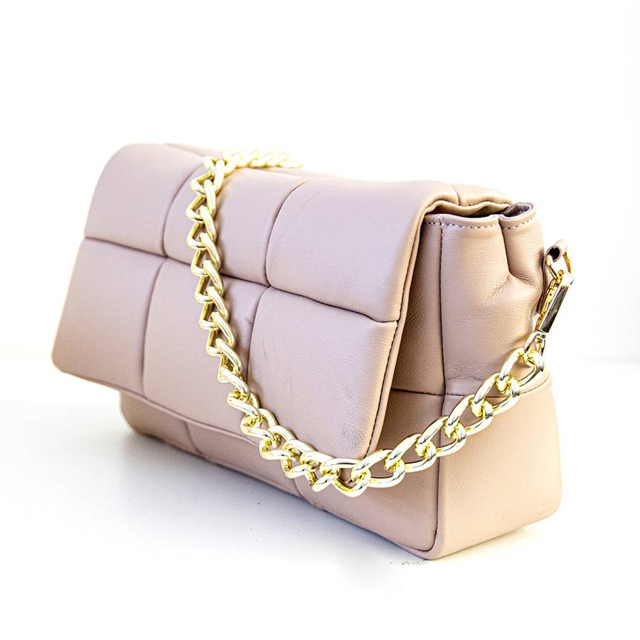 Laura Di Maggio DOLCE – Borsa In Nappa Trapuntata Cipria