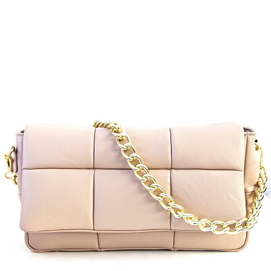 Laura Di Maggio DOLCE – Borsa in nappa trapuntata cipria