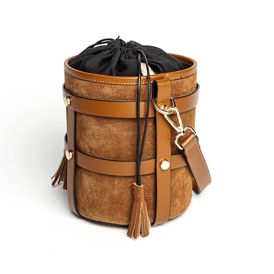 Laura Di Maggio DONATELLA – Secchiello In Pelle Cuoio