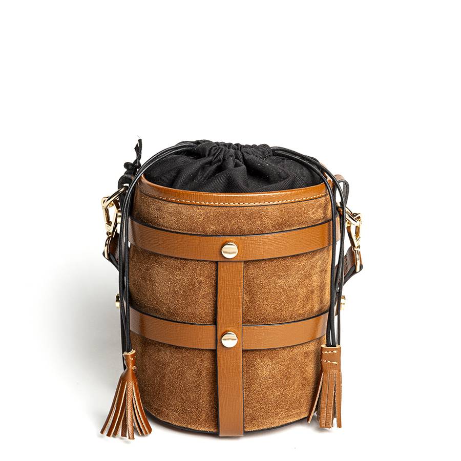 Laura Di Maggio DONATELLA – secchiello in pelle cuoio