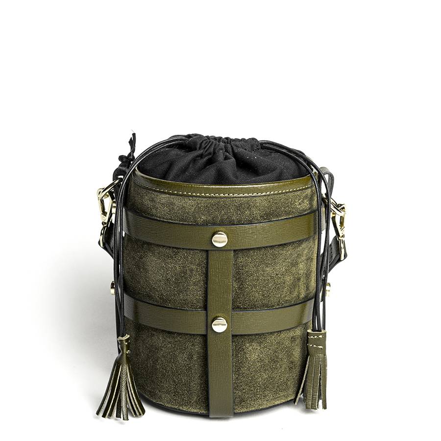 Laura Di Maggio DONATELLA – secchiello in pelle verde