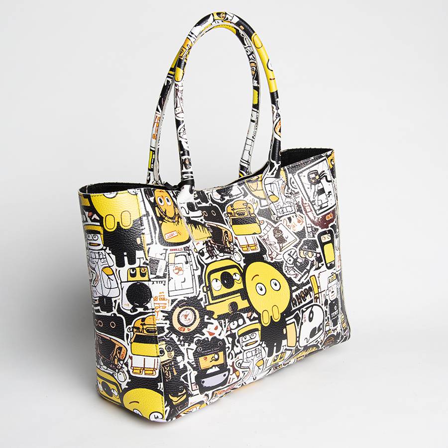 Laura Di Maggio DOODLE MAXI – Shopping In Pelle Serigrafata