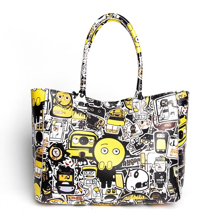 Laura Di Maggio DOODLE MAXI – Shopping in pelle serigrafata