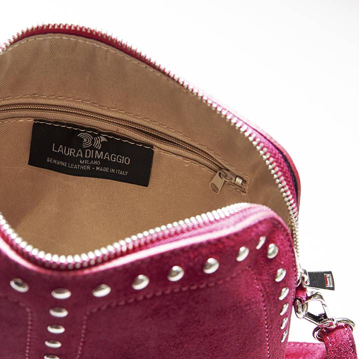 Laura Di Maggio DOROTEA – Borsa In Pelle Da Sera – Camoscio Bordeaux