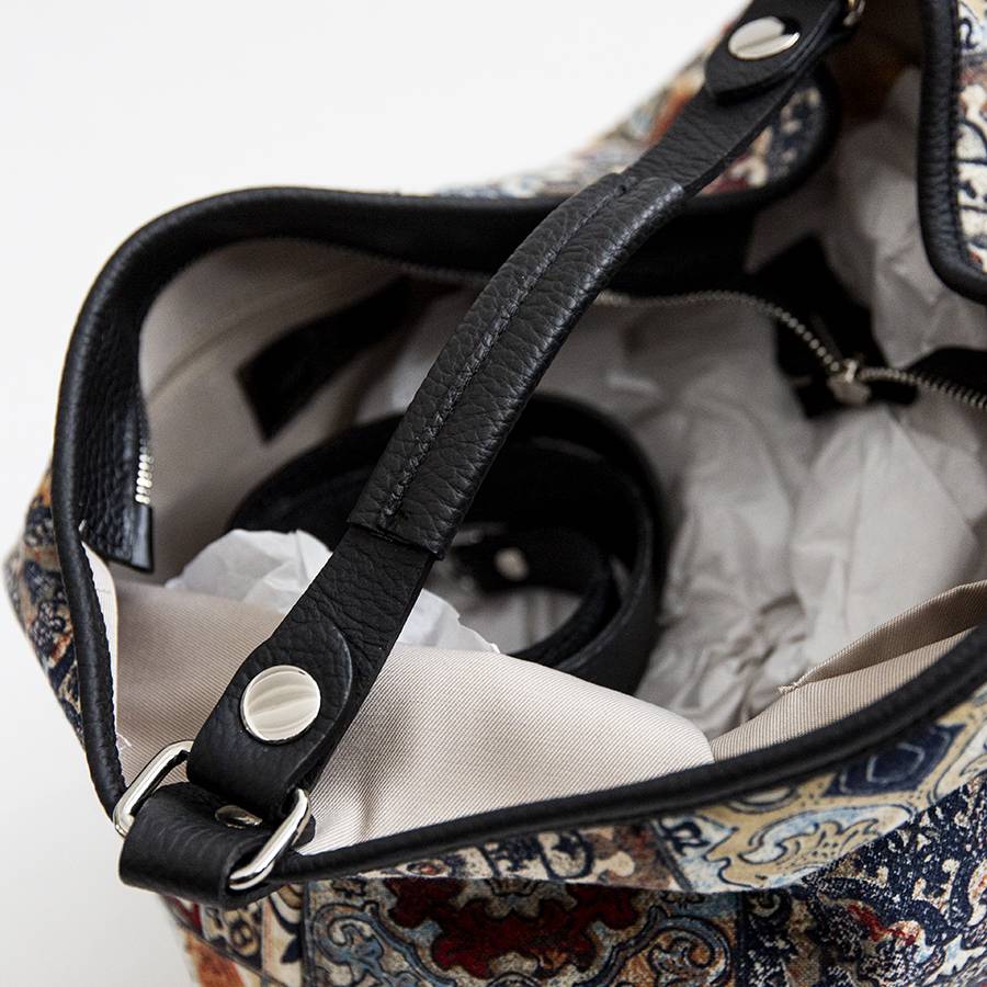 Laura Di Maggio ELSA – Sacca In Pelle E Tessuto Multicolore