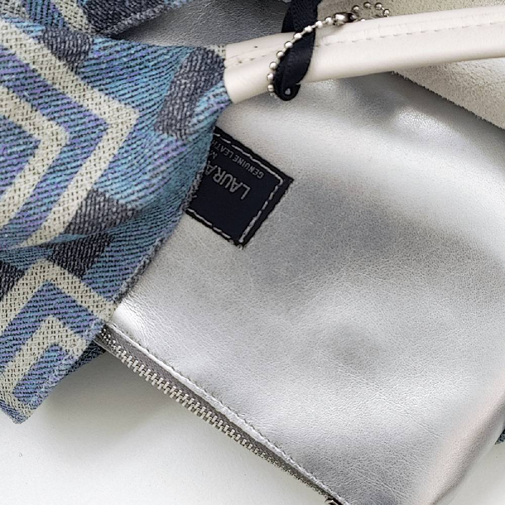 Laura Di Maggio FANTASY MAXI – Sacca In Tessuto Stampato Avio