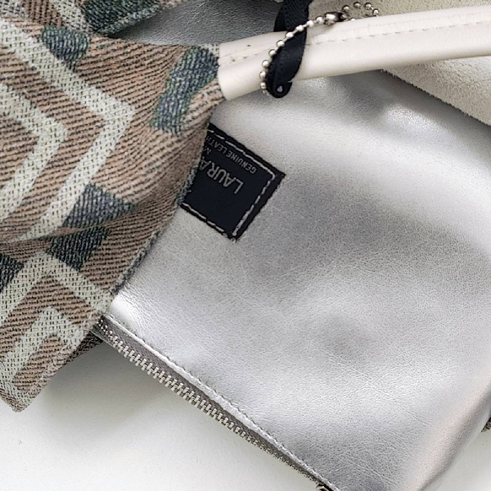 Laura Di Maggio FANTASY MAXI – Sacca In Tessuto Stampato Beige