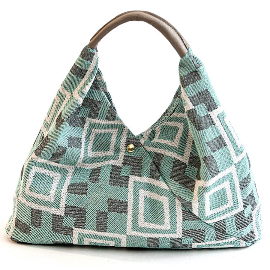 Laura Di Maggio FANTASY MAXI – Sacca in tessuto stampato tiffany