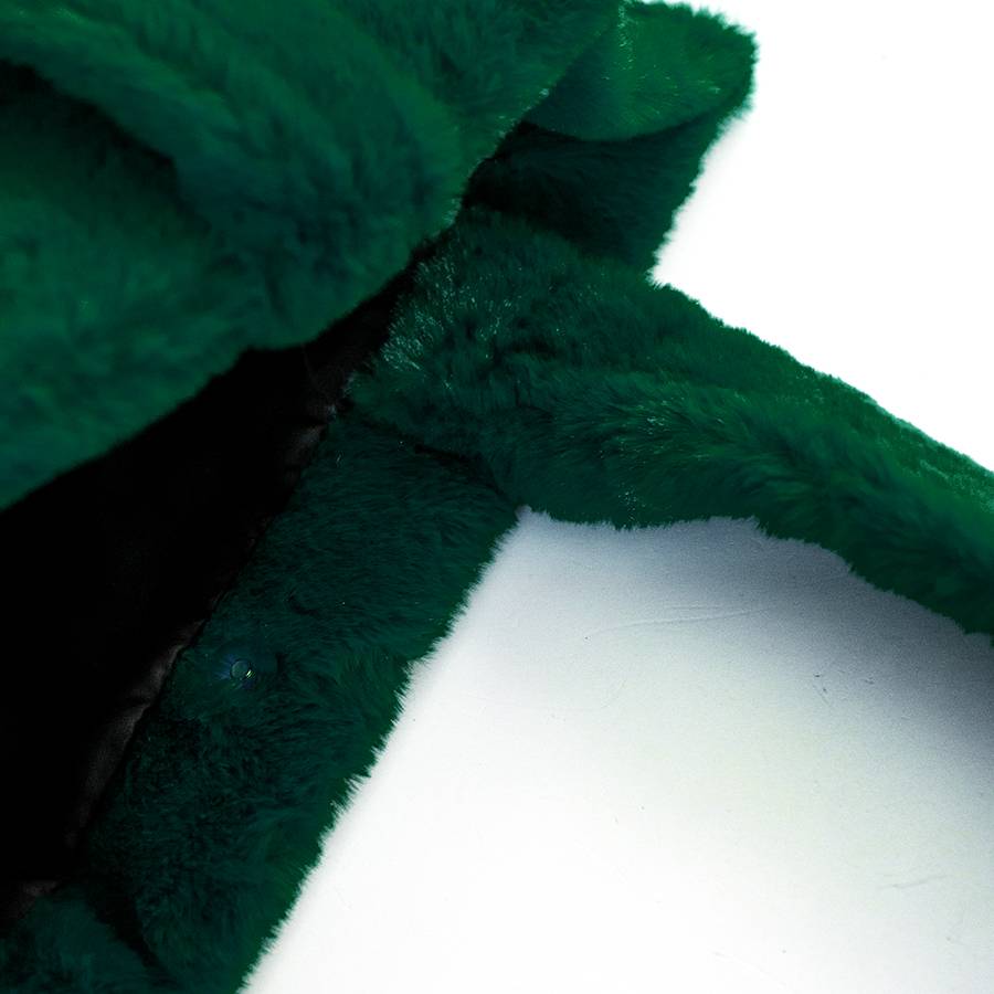 Laura Di Maggio FLUFFY – Maxi Shopping In Pelliccia Ecologica Verde