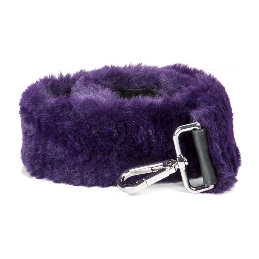 Laura Di Maggio FUR – Tracolla in ecopelliccia e pelle viola