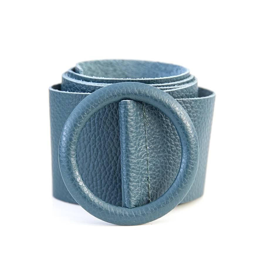 Laura Di Maggio FUSCIACCA TONDA – fusciacca in pelle dollaro avio